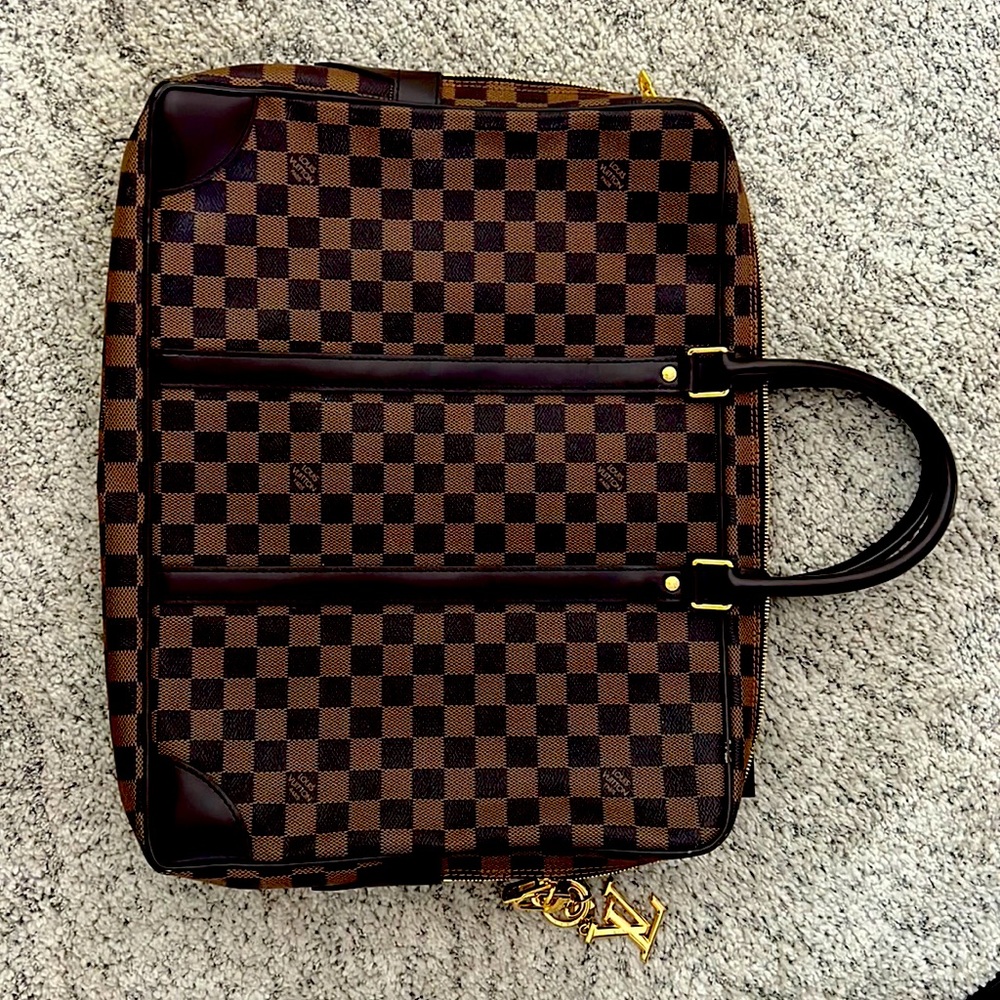 LOUIS VUITTON Damier Ebene Porte-Documents Voyage Bag